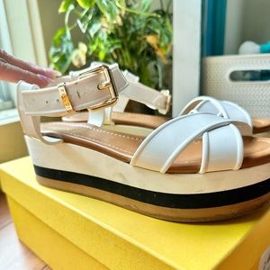 Fendi white sandals
